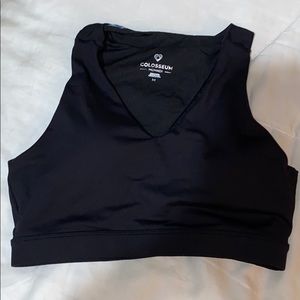 Black crop top/ sports bra